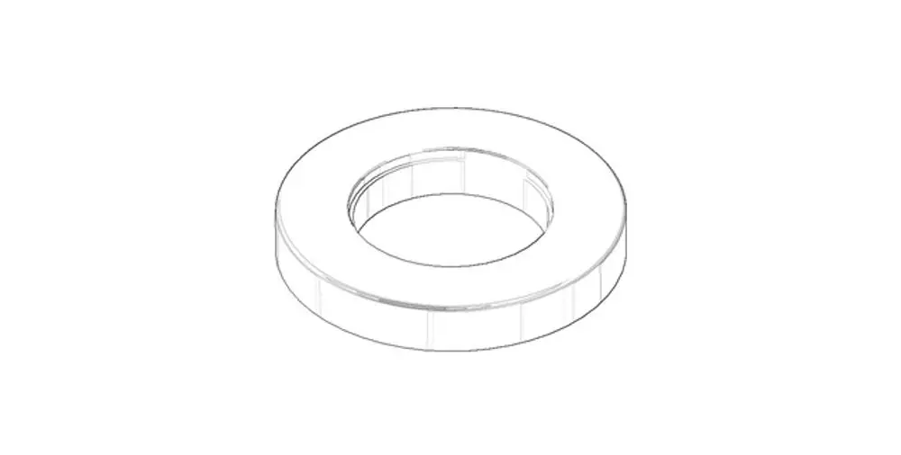 DORNBRACHT Rosette ERSATZTEILE 092797040 D. 60 x 9 x D. 35 mm Platin gebürstet, 092797040-06 Galeriebild 1